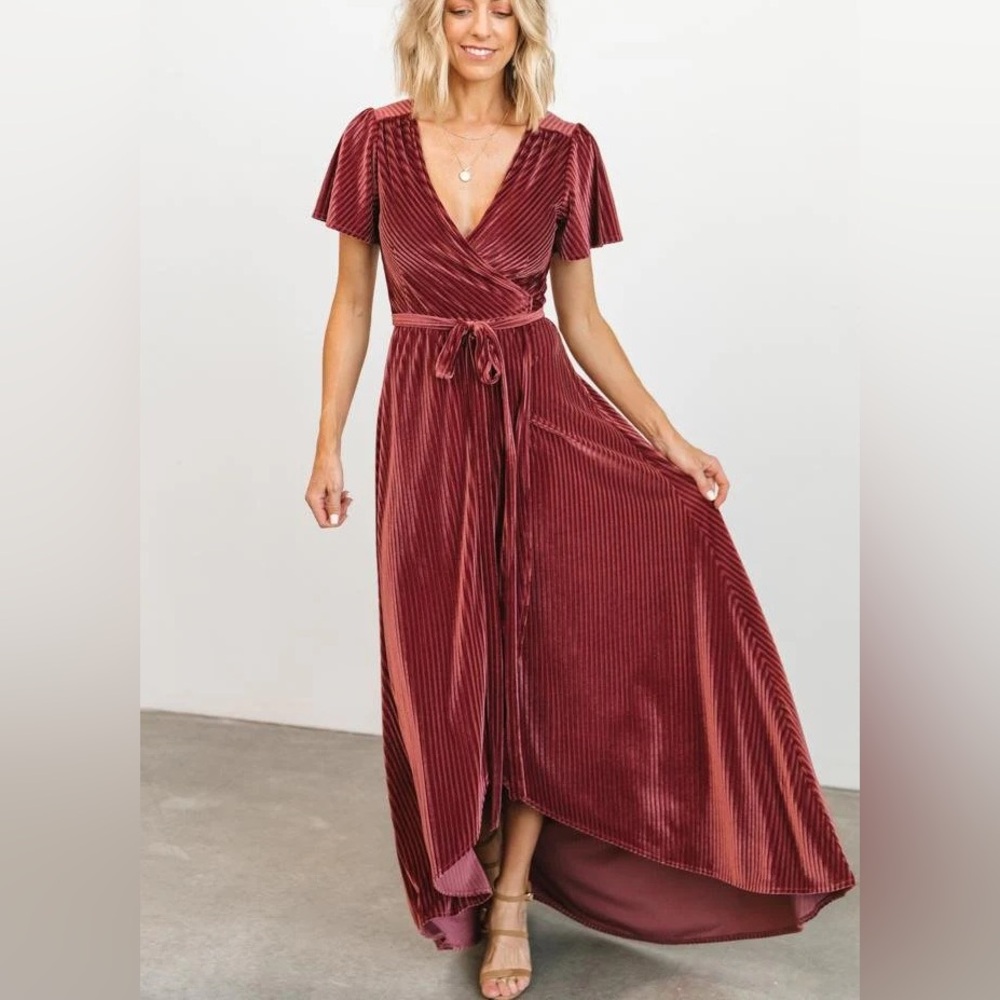 Baltic Born Ribbed Wrap Dress